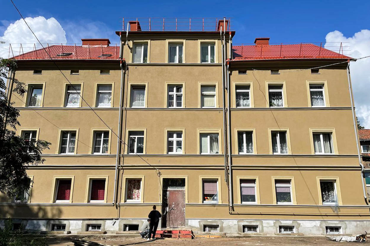 Ход работ в Советске на Невского, 12А