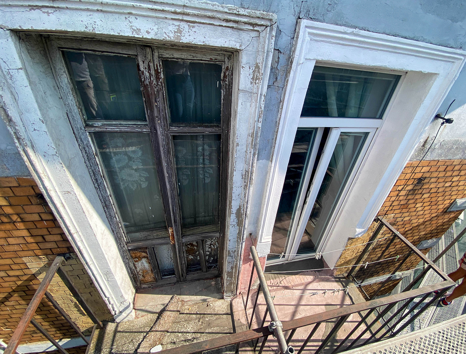 Ремонтируем фасад на на Багратиона, 24-28/Эпроновской, 2