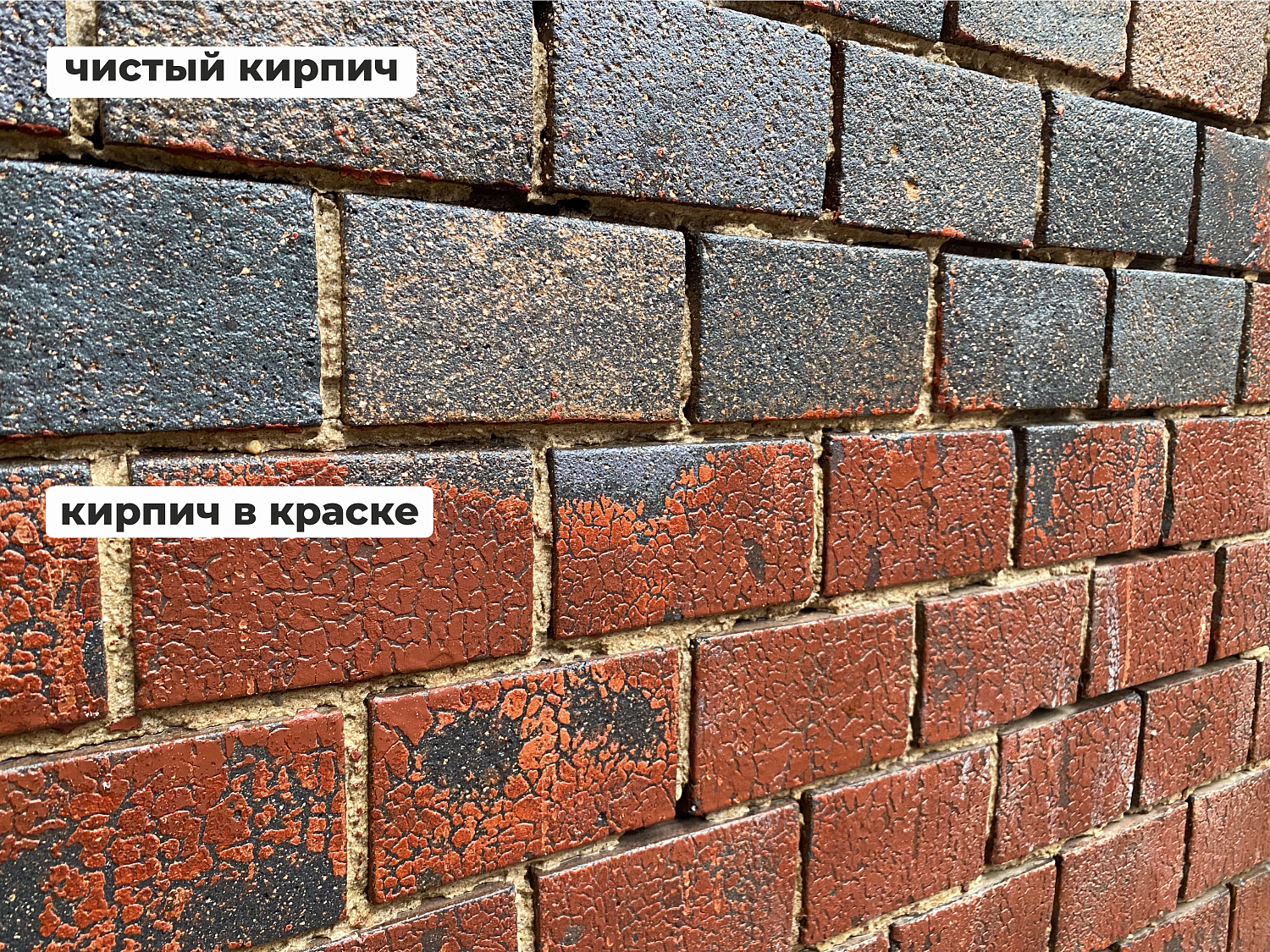 Гидропескоструйная очистка кирпича от краски